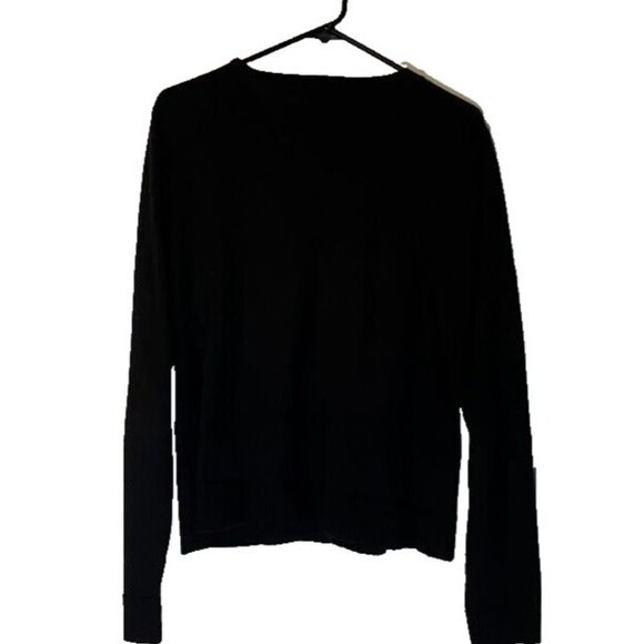 GAP RetroGlam Business Casual Black w/Sequins Button Up Cardigan SZ XL - Picture 2 of 5